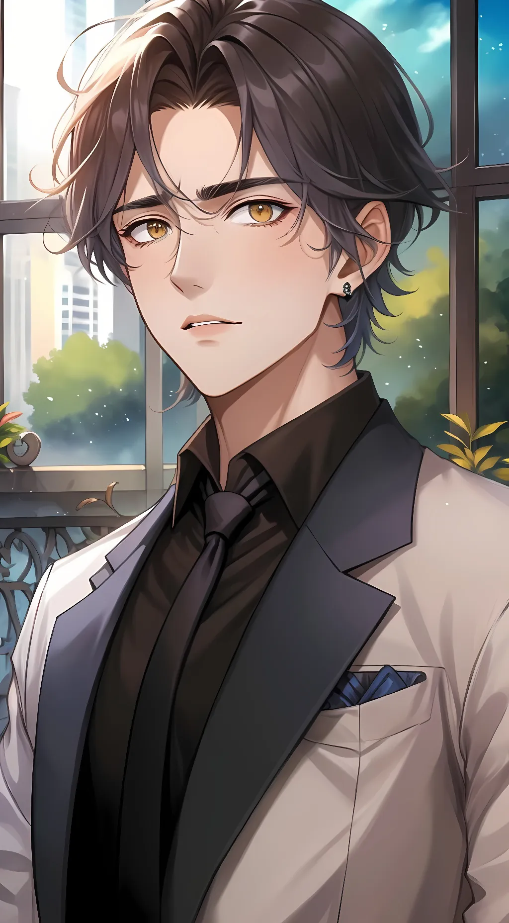 ai character: Ethan Williams  background