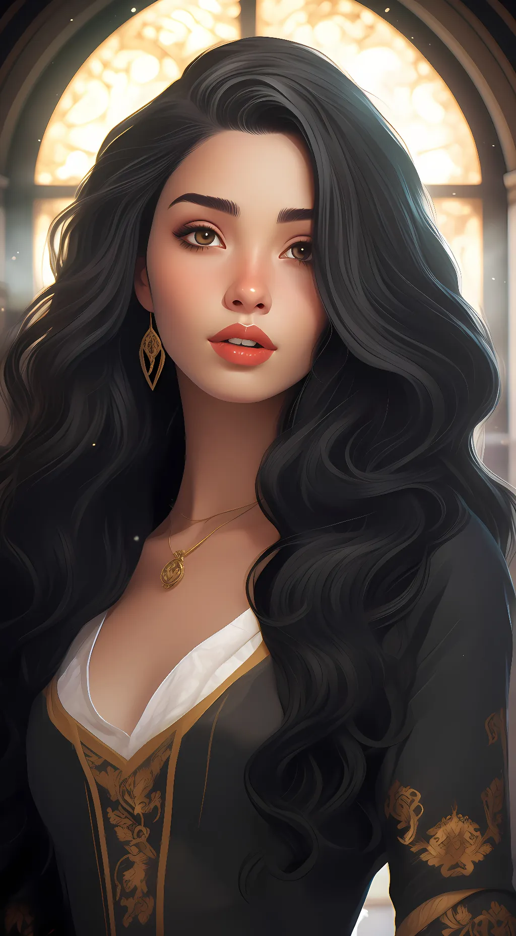 ai character: Valerie  background