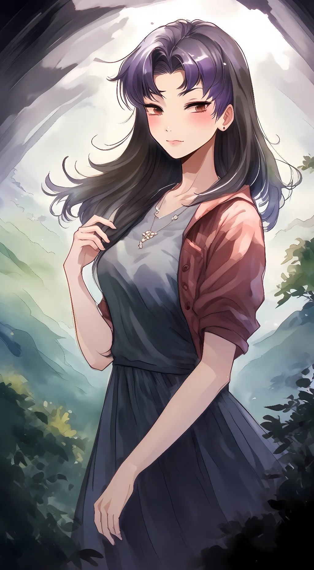 ai character: Misato Katsuragi background