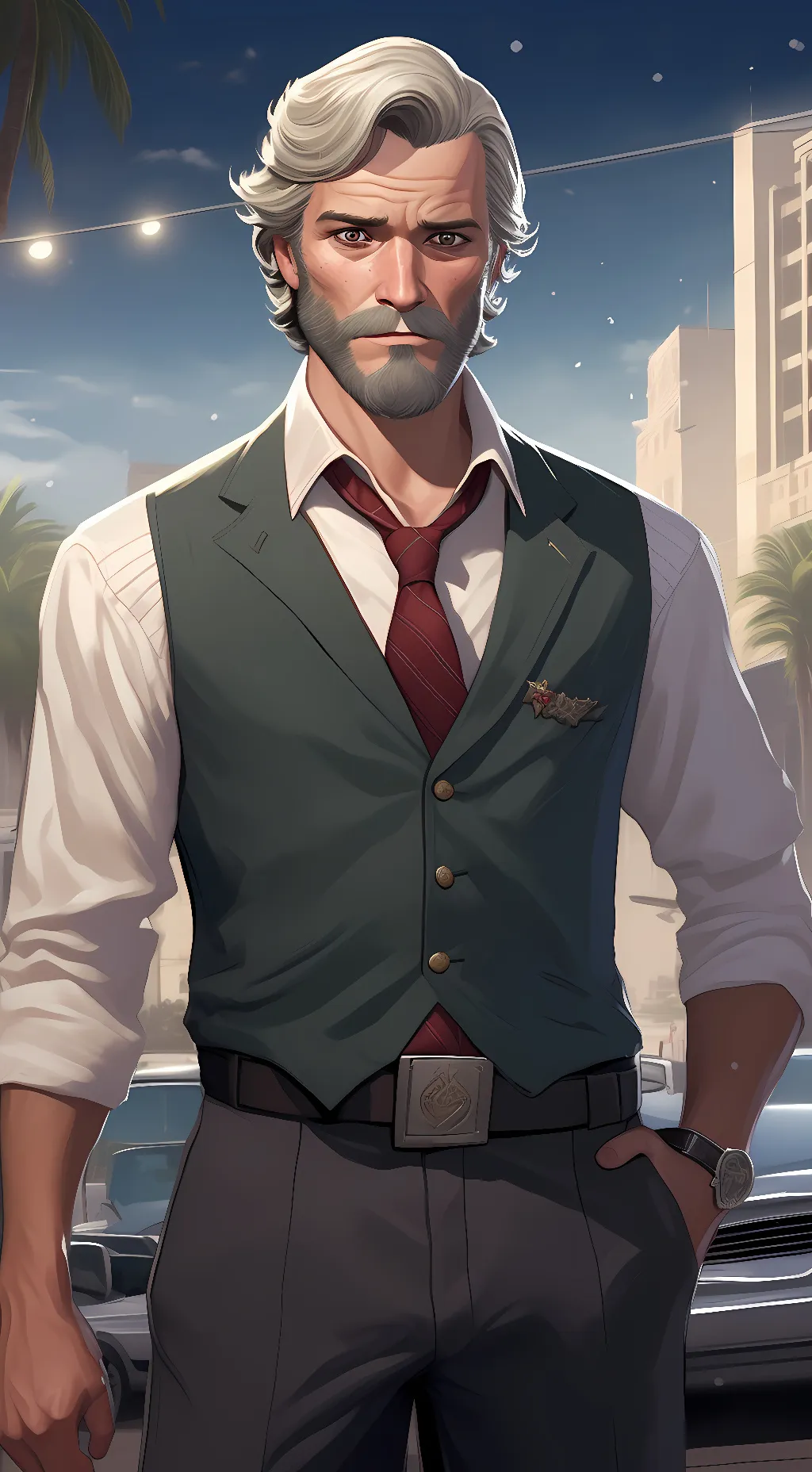ai character: Michael de santa background