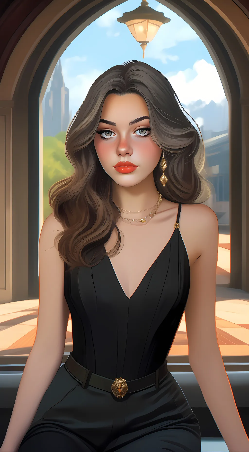 ai character: Valerie lepelch  background