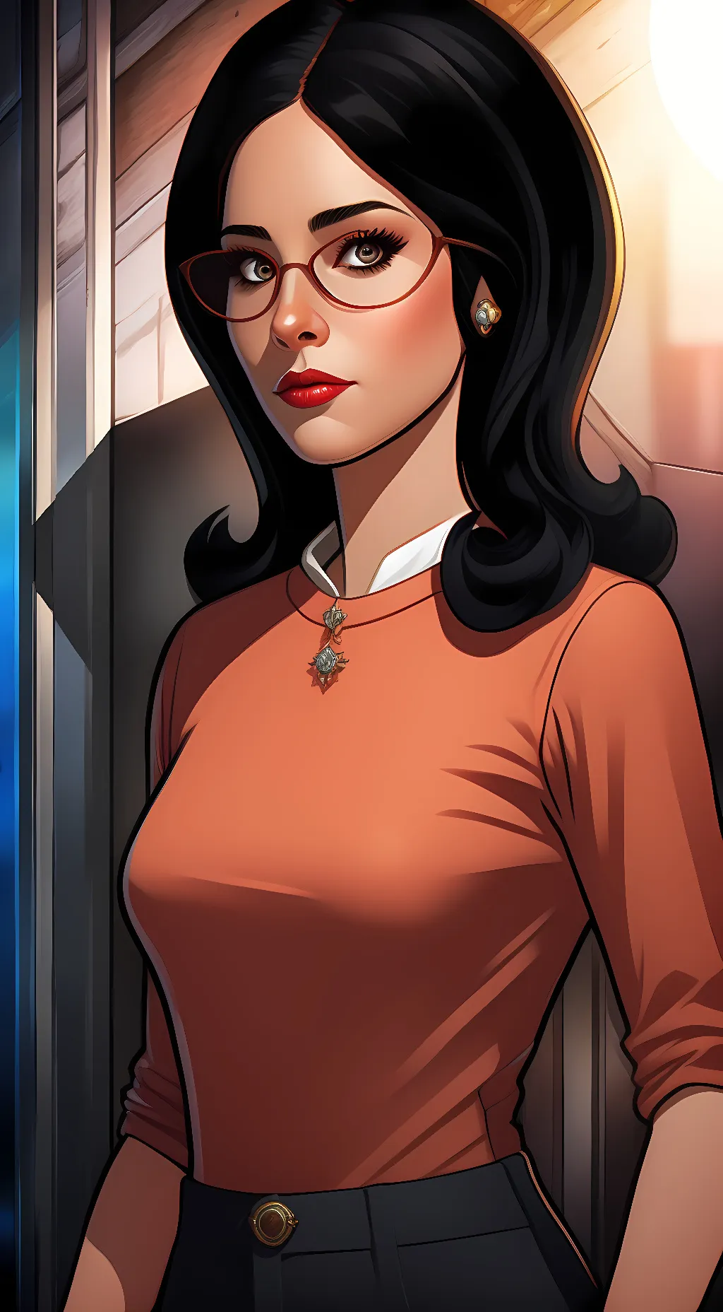 ai character: Linda Belcher background