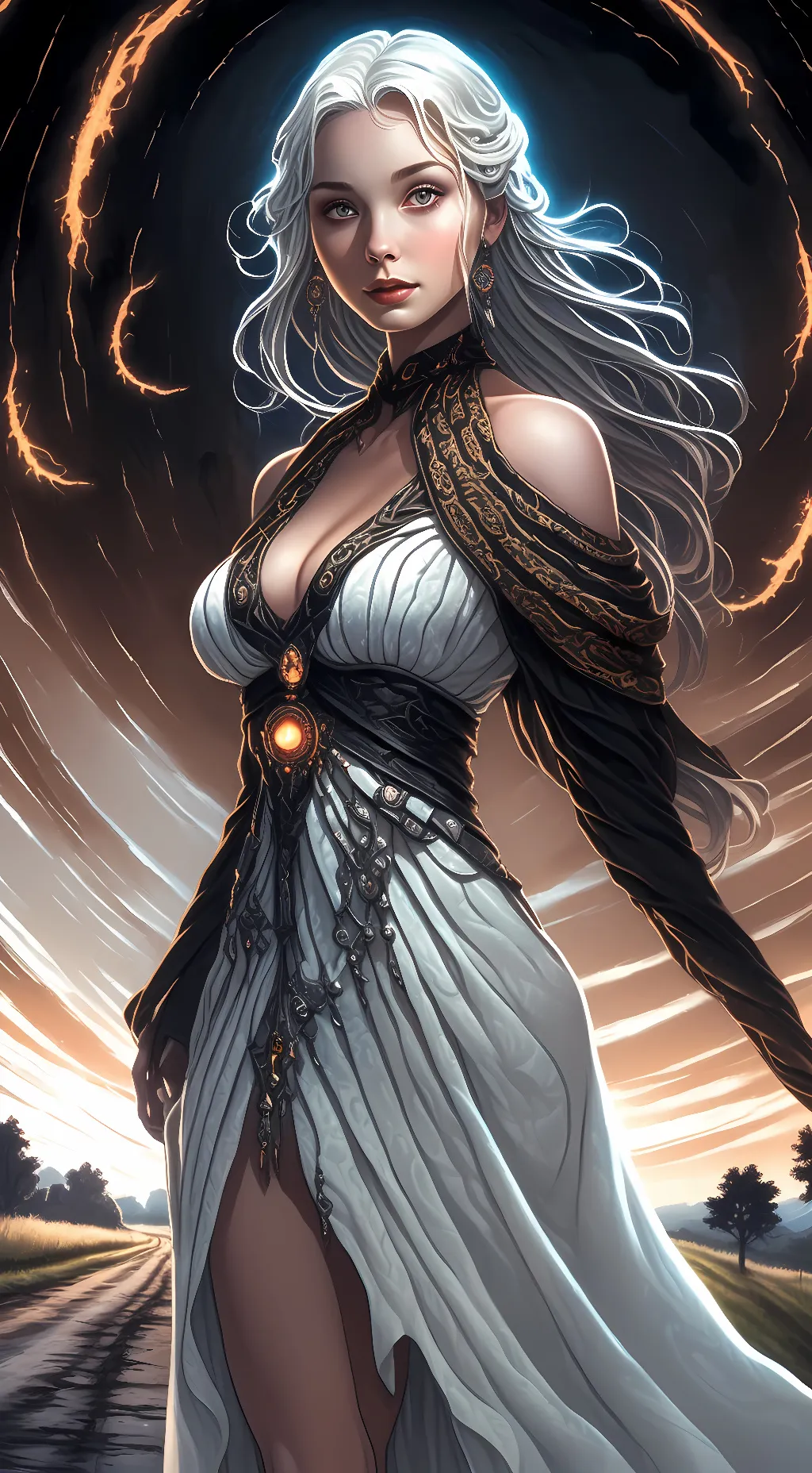 ai character: Elina Cloudrender background