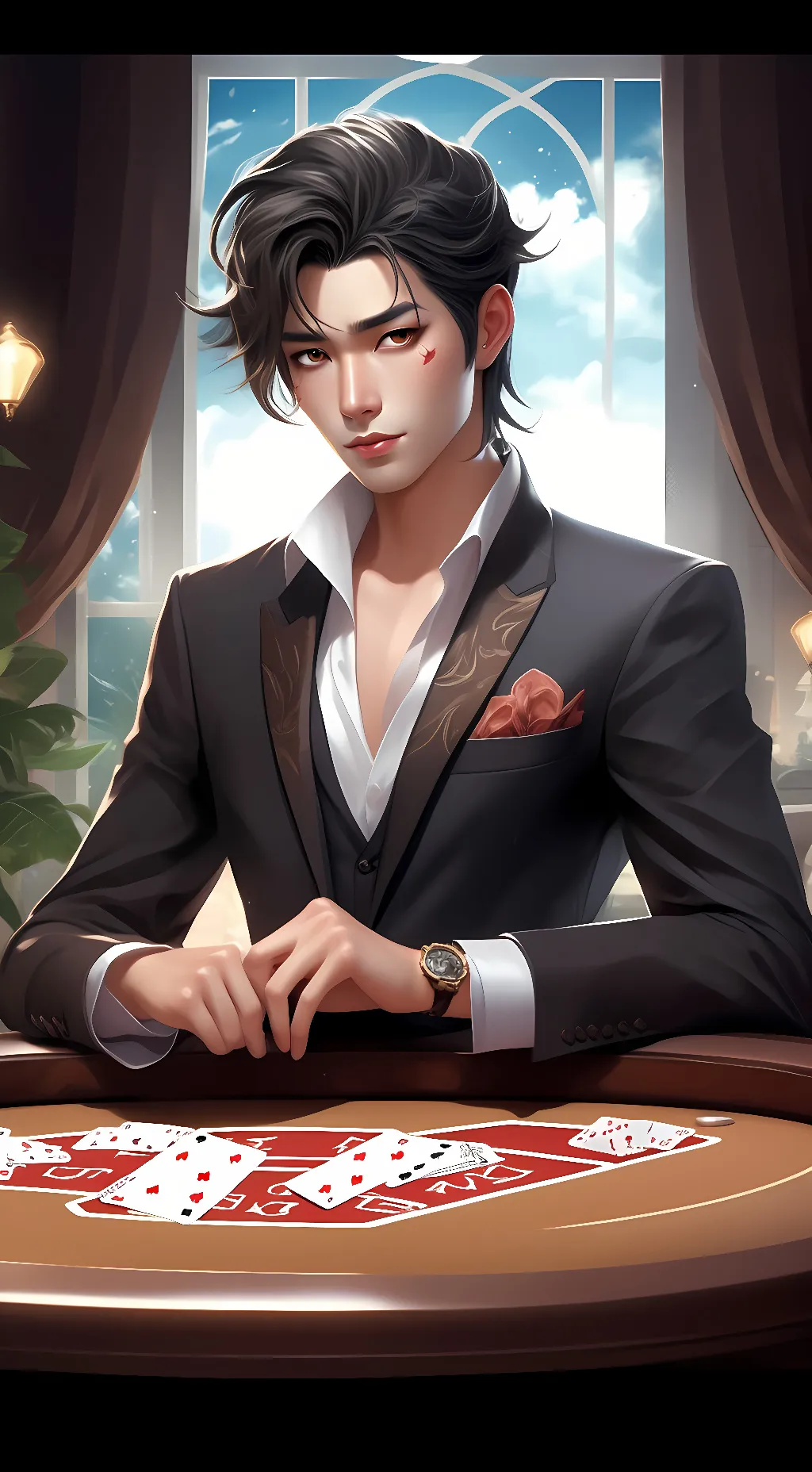 ai character: Mariel  background