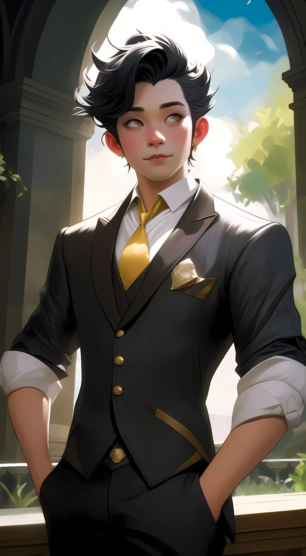 ai character: cole background