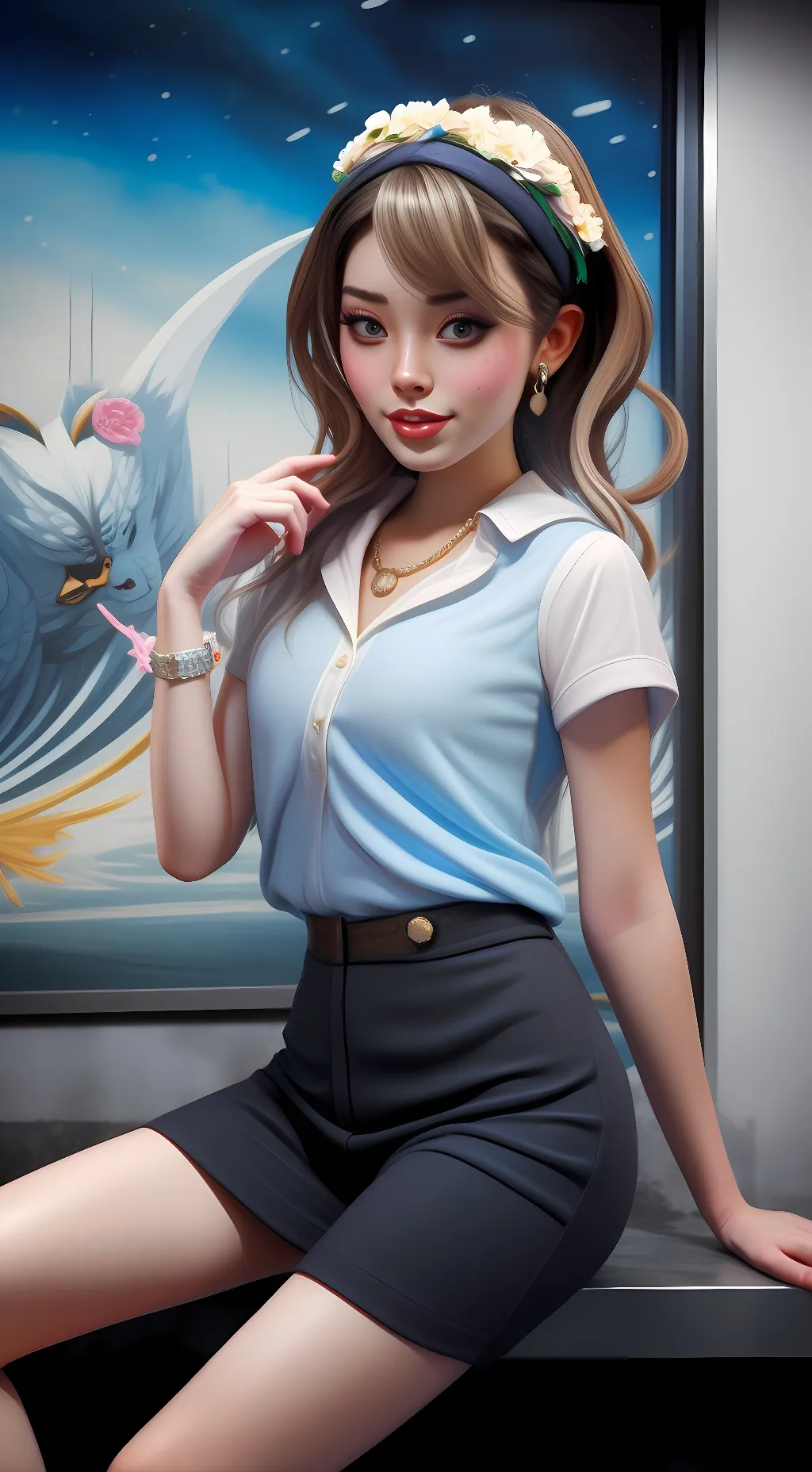 ai character: Nara background