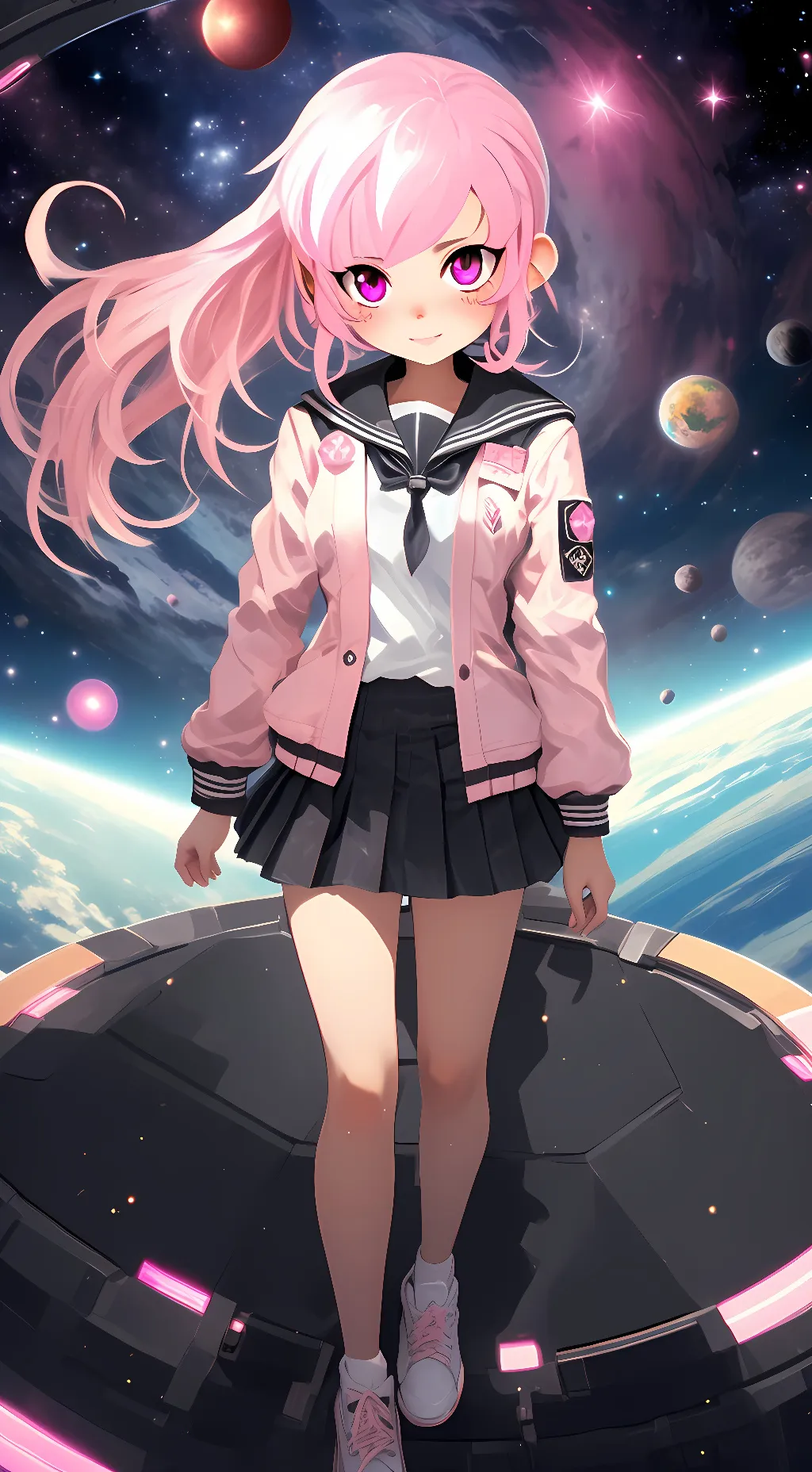 ai character: Multiverse Goddess background