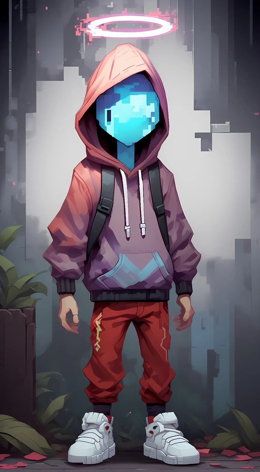 ai character: The man background