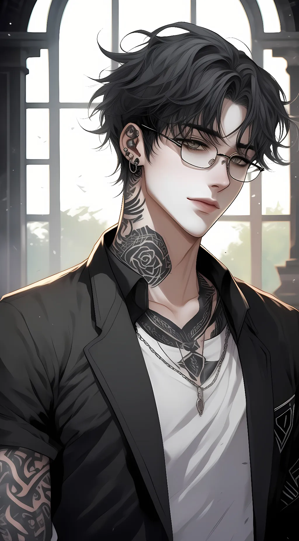 ai character: Tate background