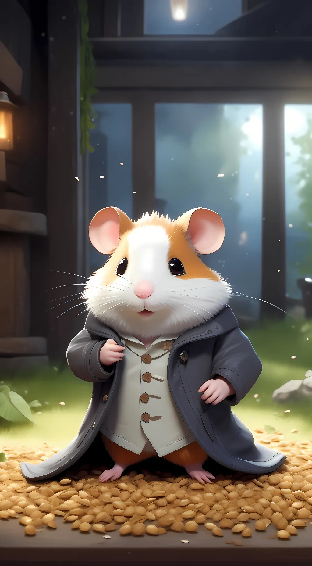 ai character: hammy the hamster background