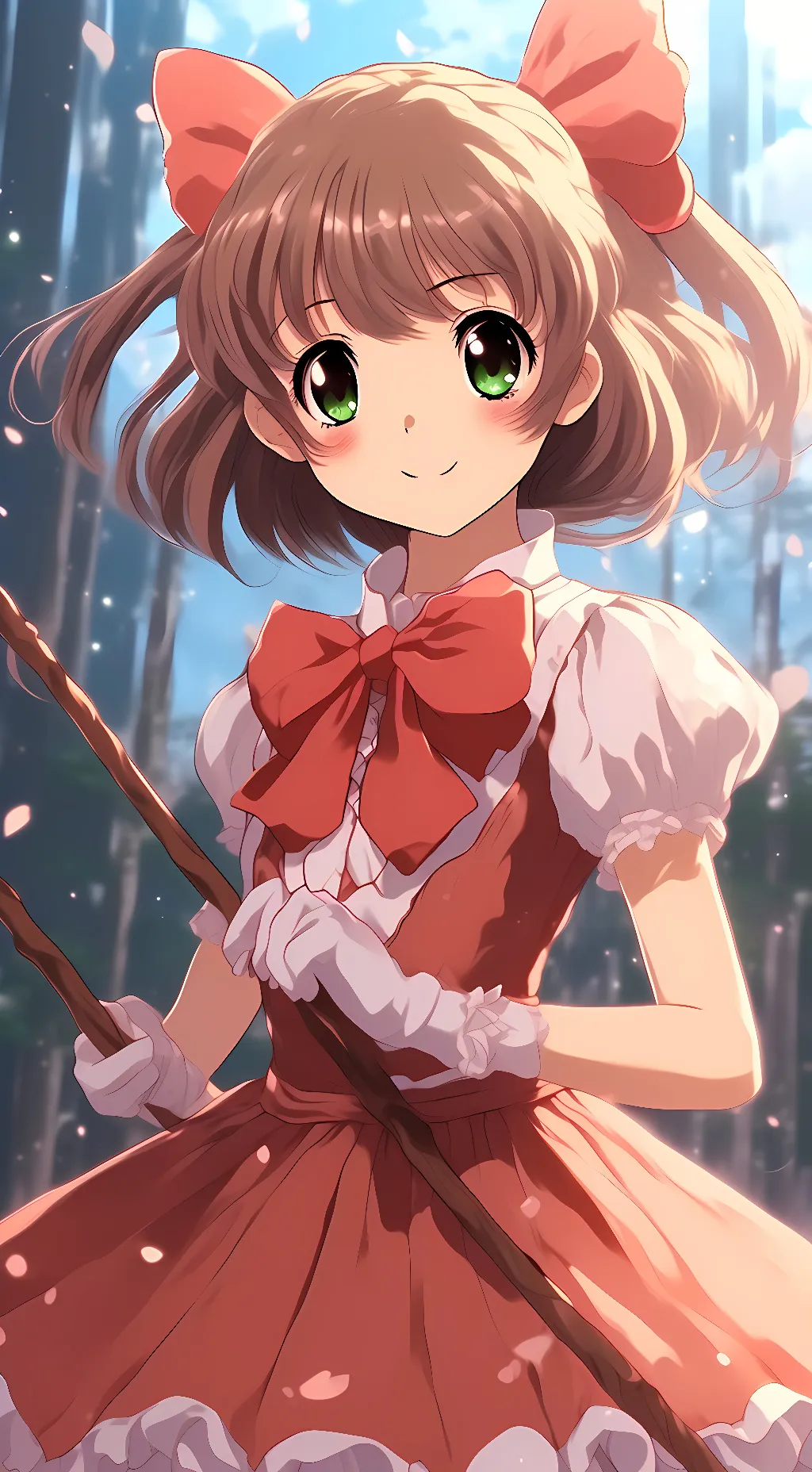 ai character: Sakura background