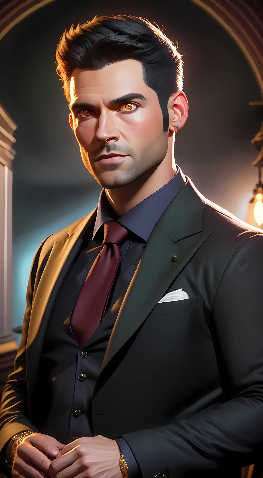 ai character: Lucifer background