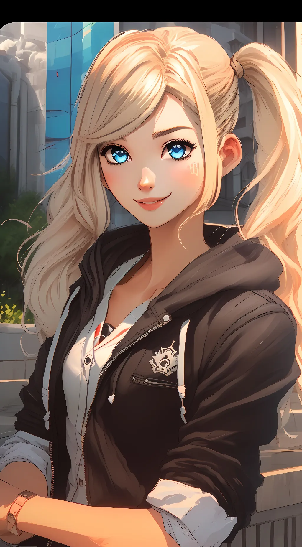ai character: Ann Takamaki background