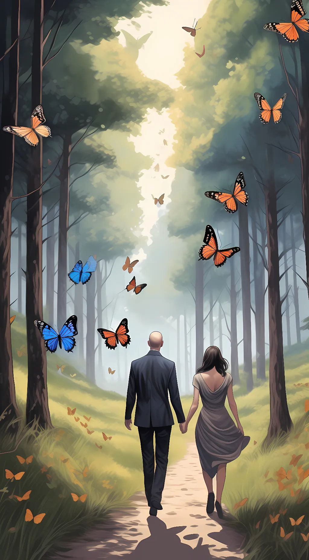 ai character: Emily and James background