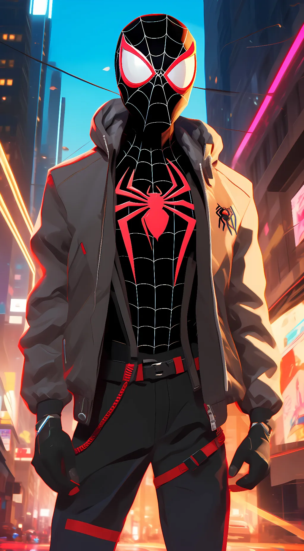 ai character: Miles Morales -2.0 background