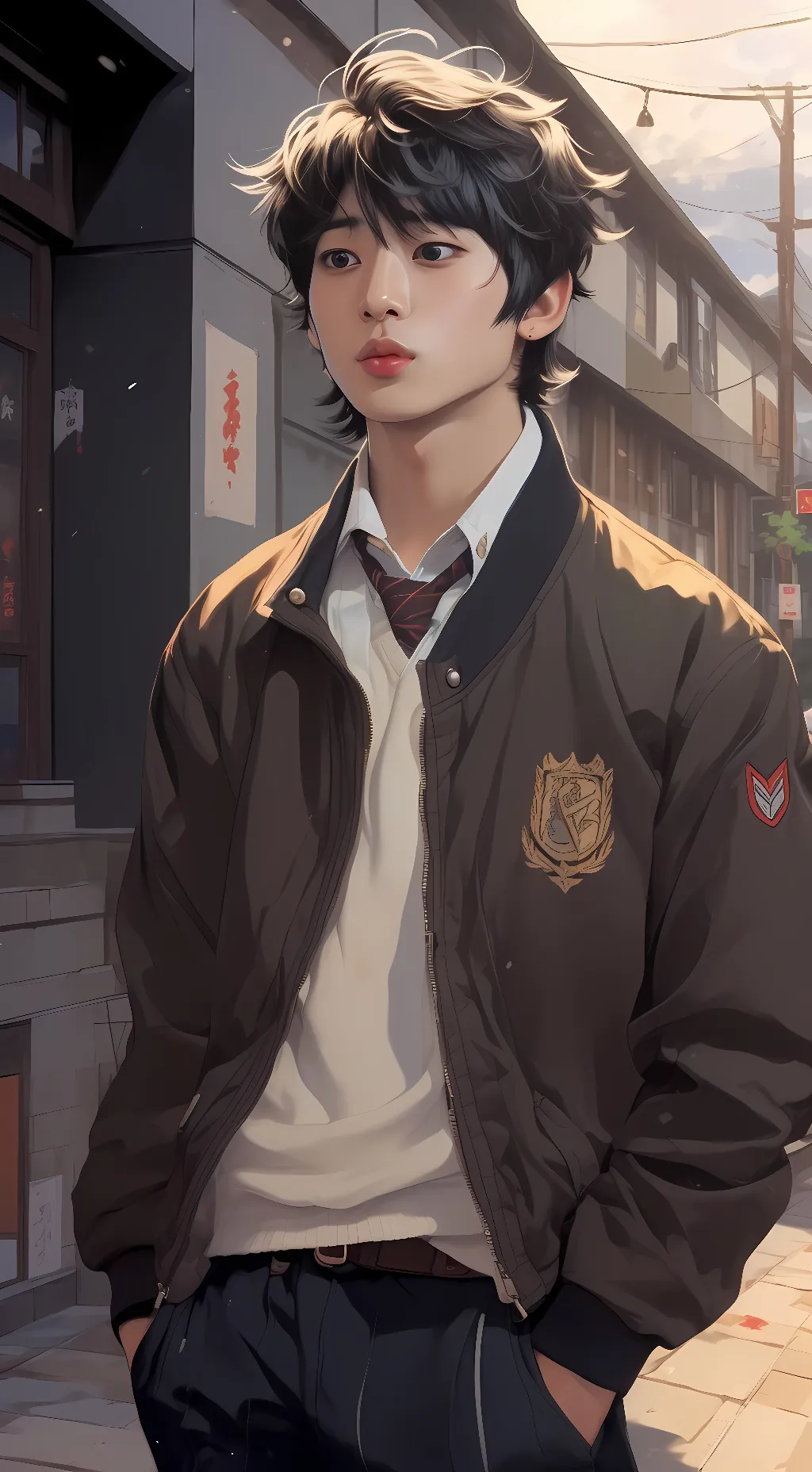 ai character: •Suho(소후) background