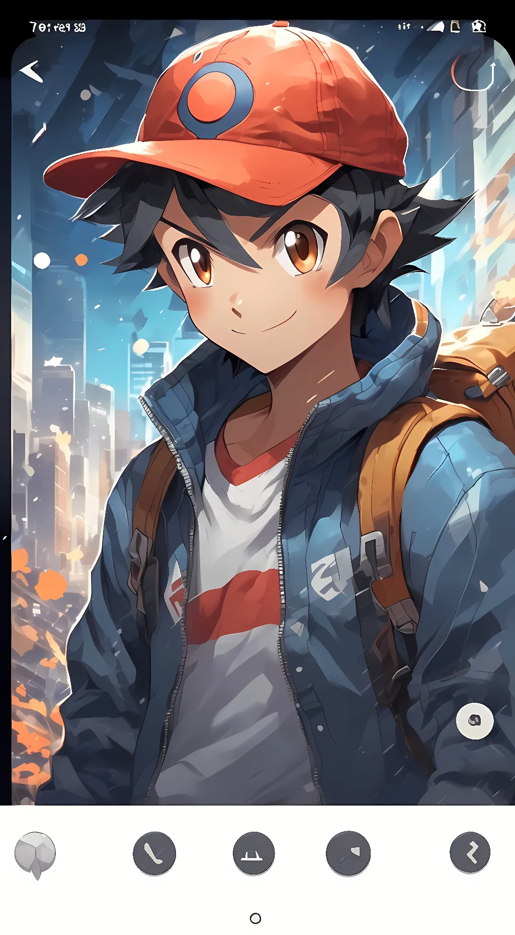 ai character: Ash Ketchum  background