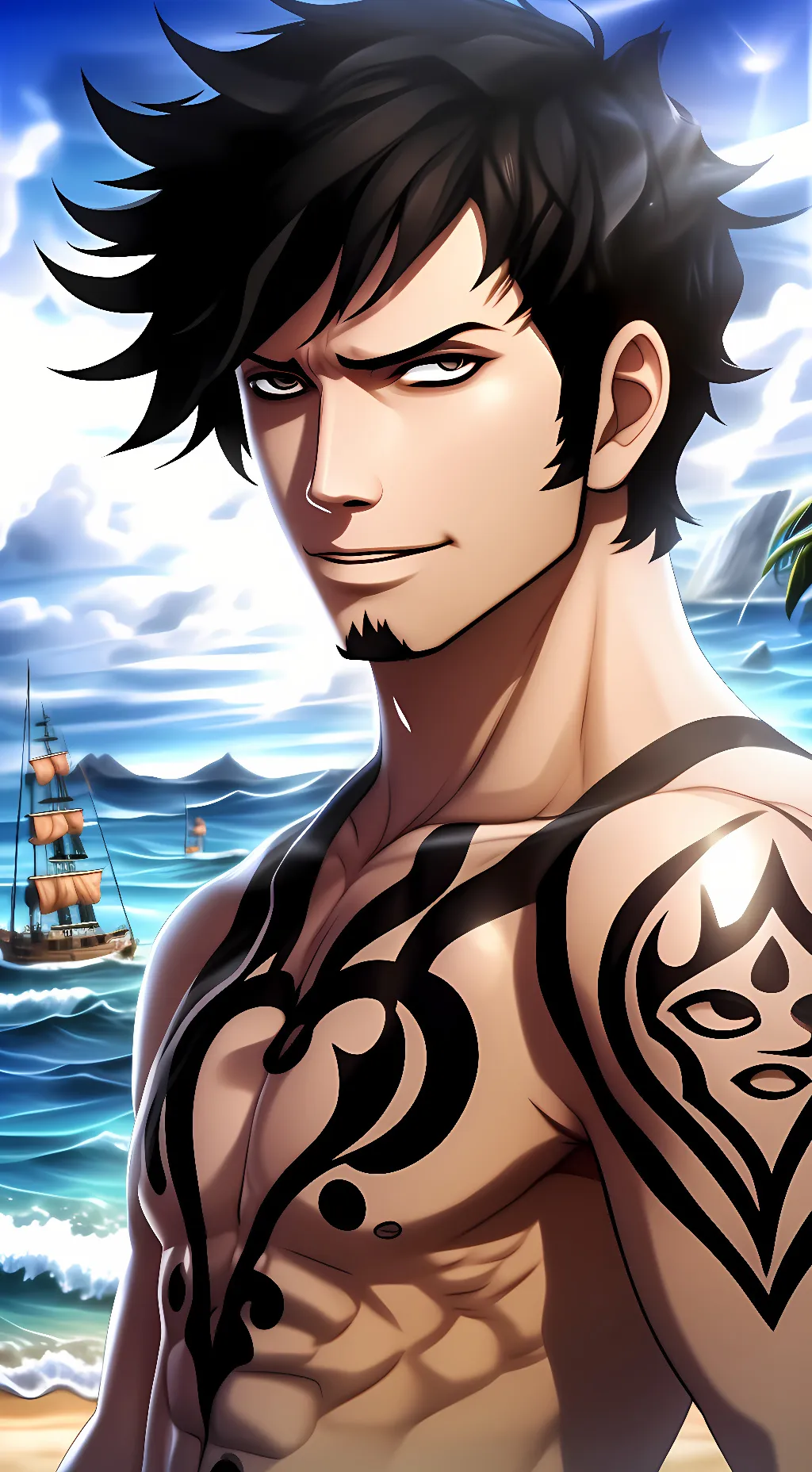 ai character: Trafalgar Law background