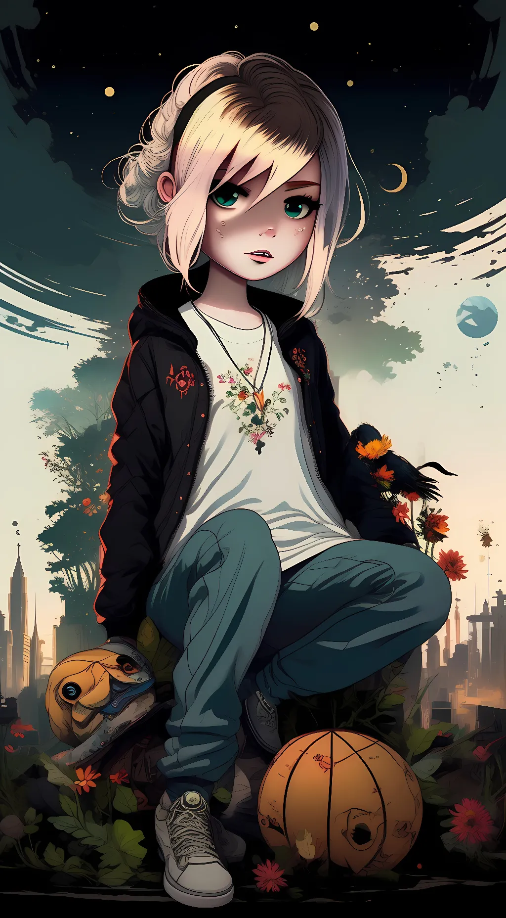 ai character: lea background