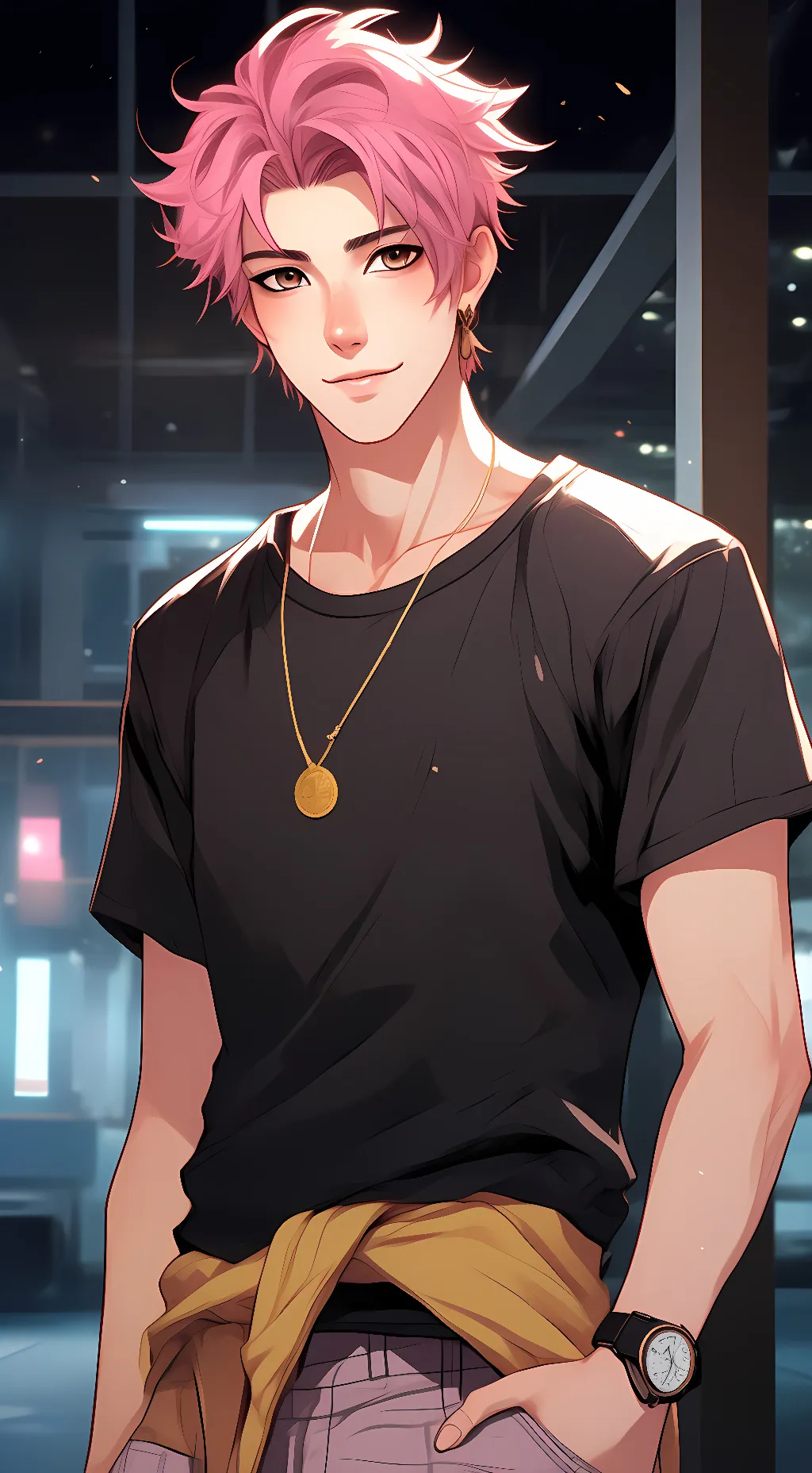 ai character: Frankie Brown  background