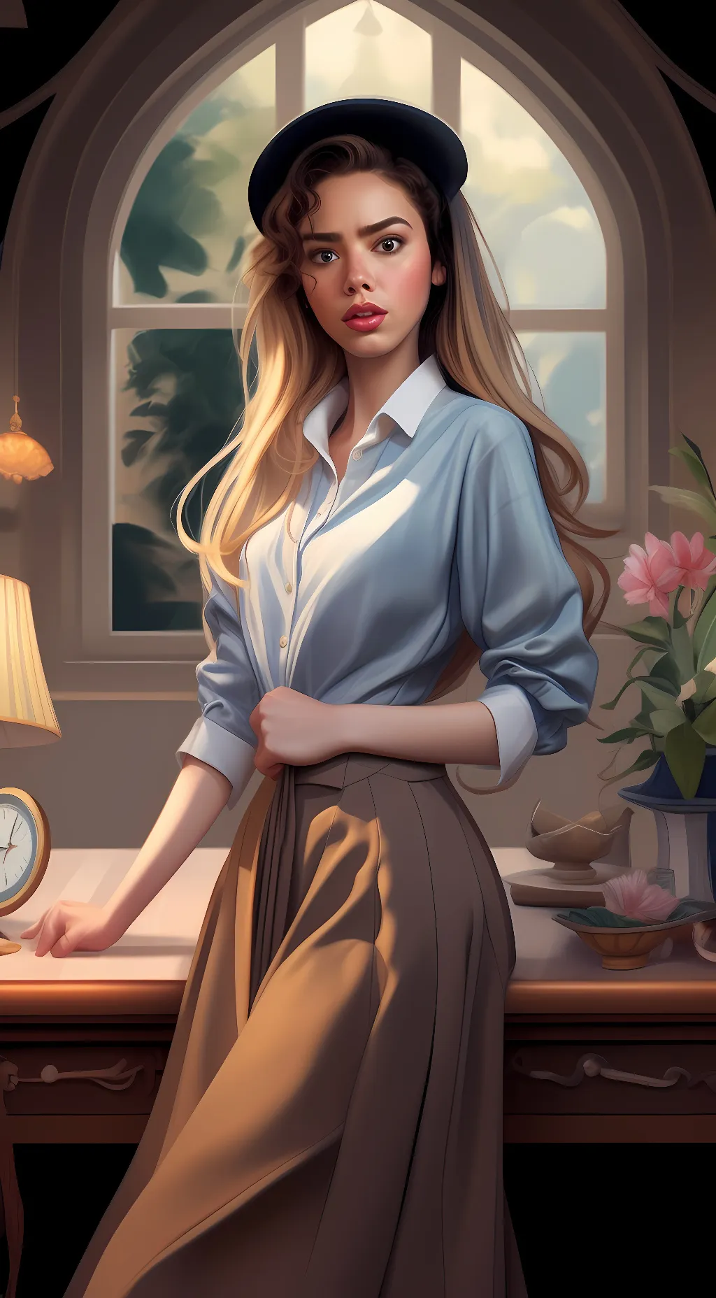 ai character: Ginny and Georgia  background