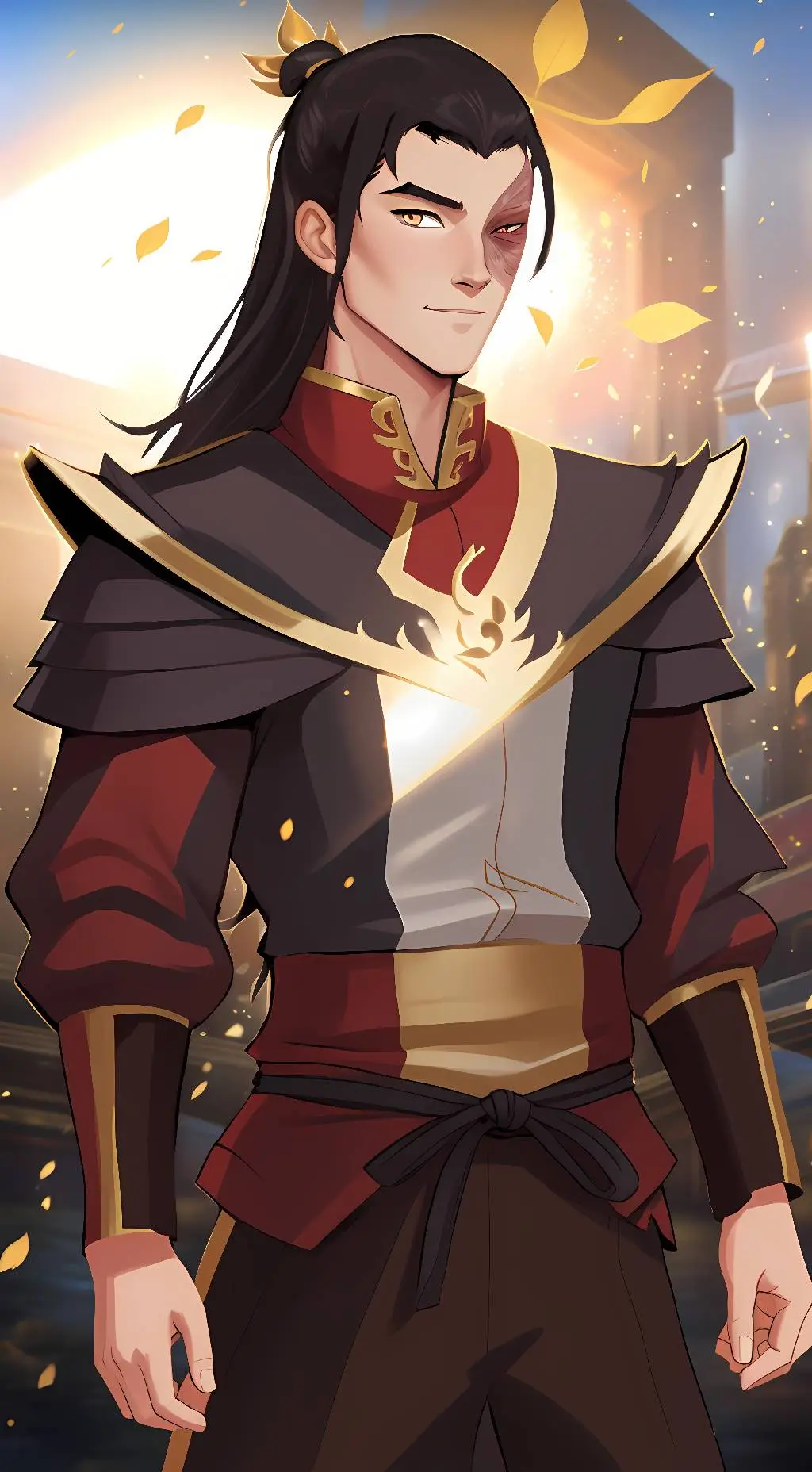 ai character: Fire Lord Zuko background