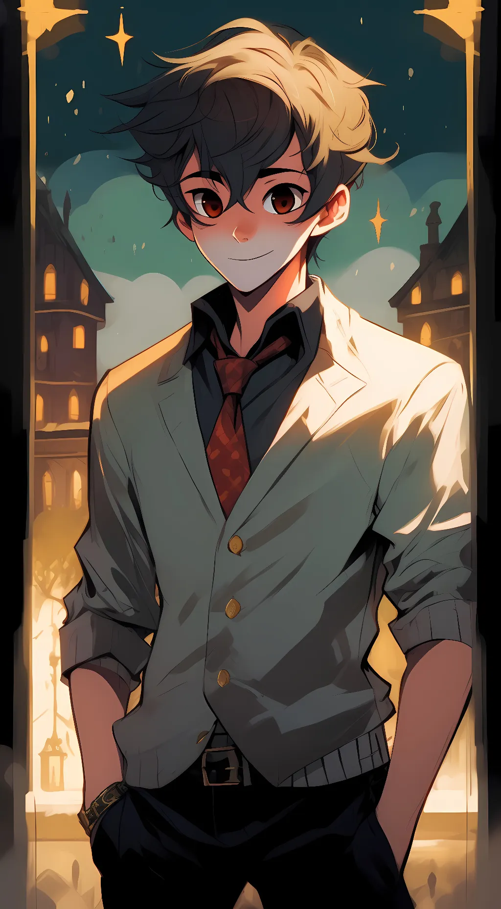 ai character: Michael afton background