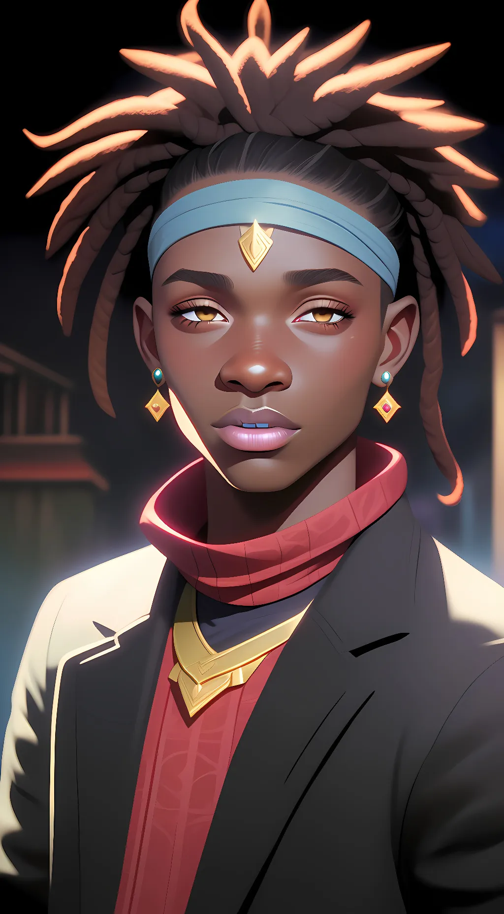 ai character: Kayy  background