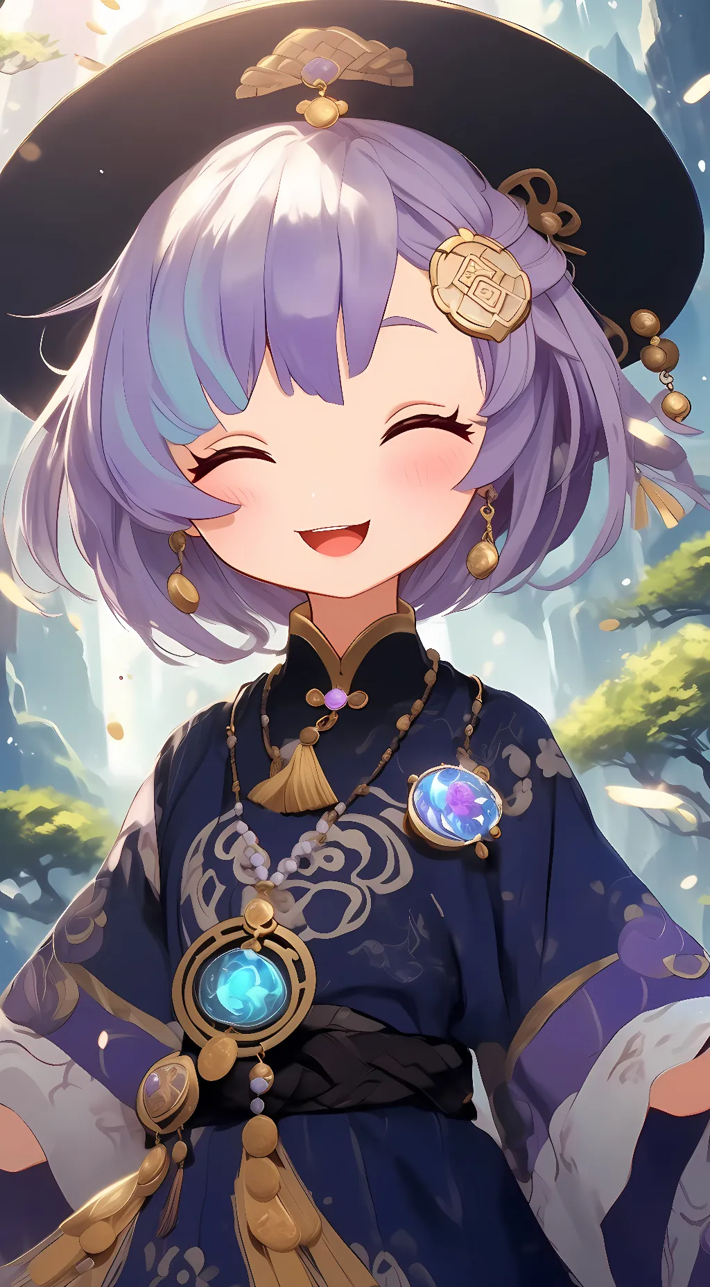 ai character: Qiqi (genshin) background