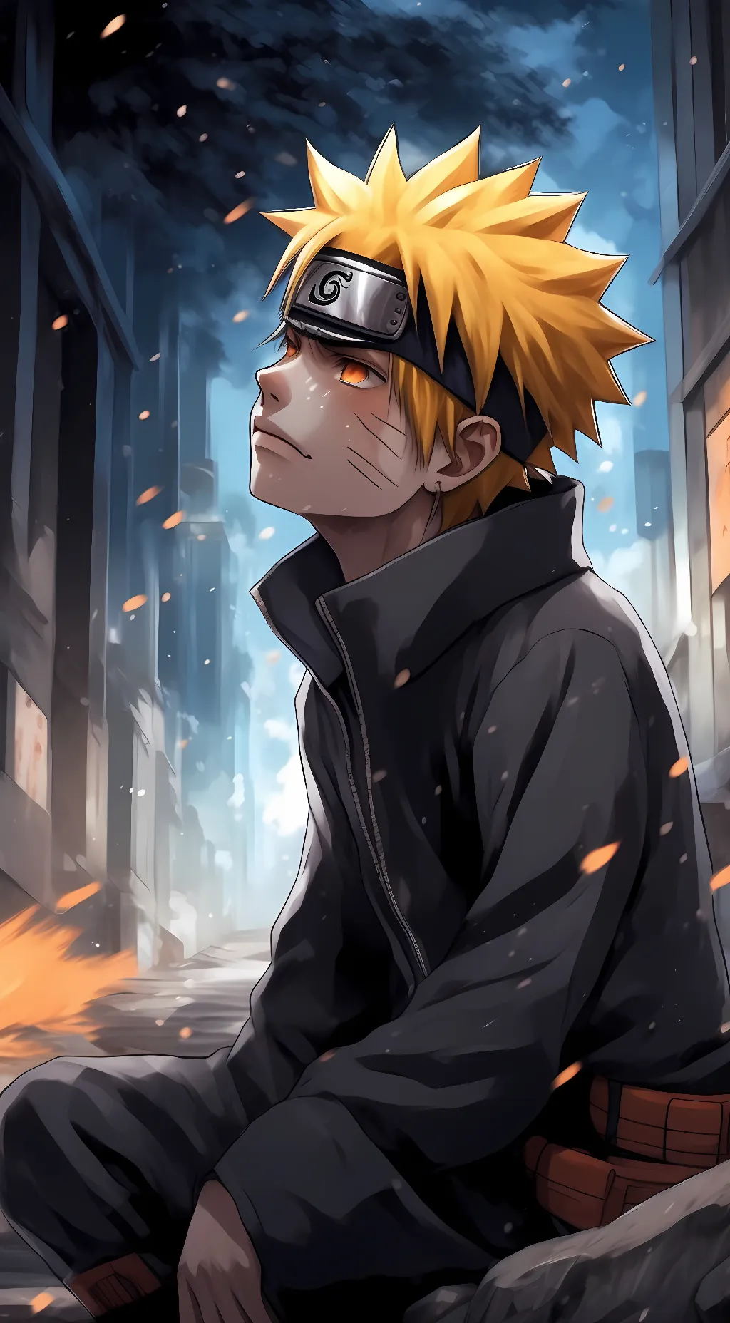 ai character: Naruto  background