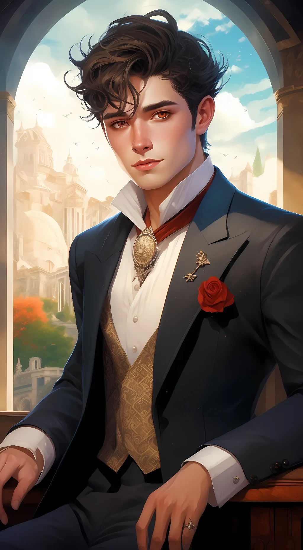 ai character: Max background