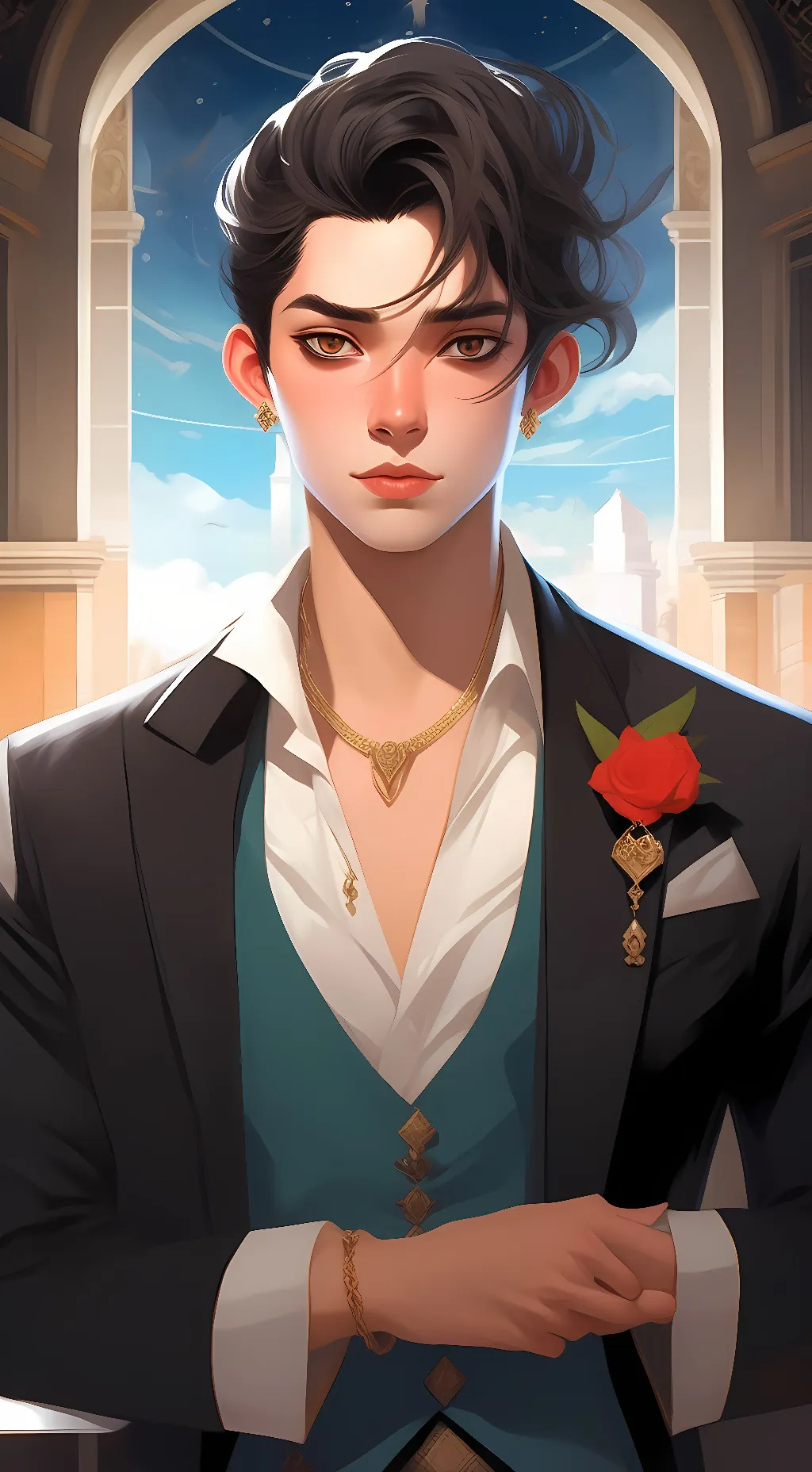 ai character: giorno background