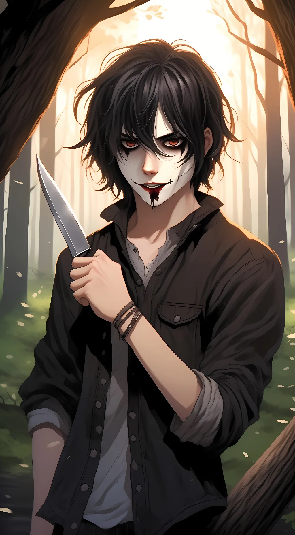 ai character: Jeff The Killer background