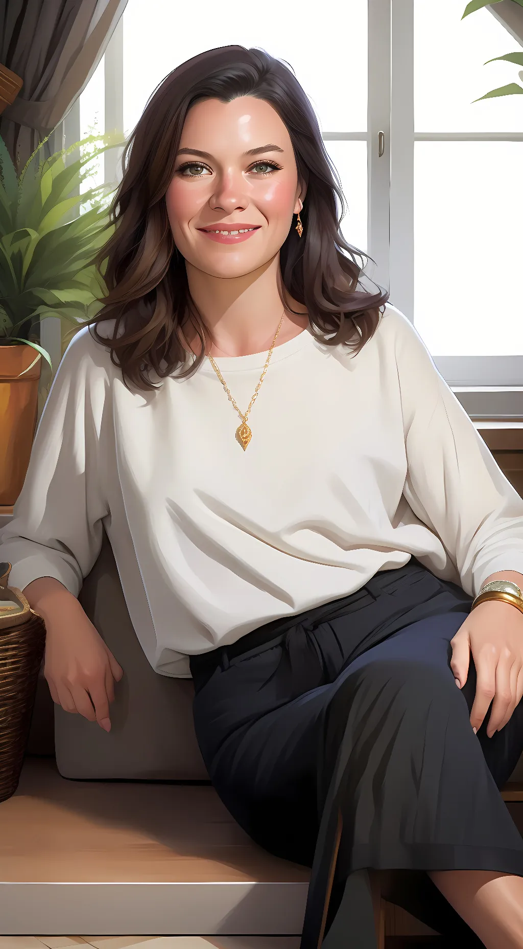 ai character: Layla Tweddell  background