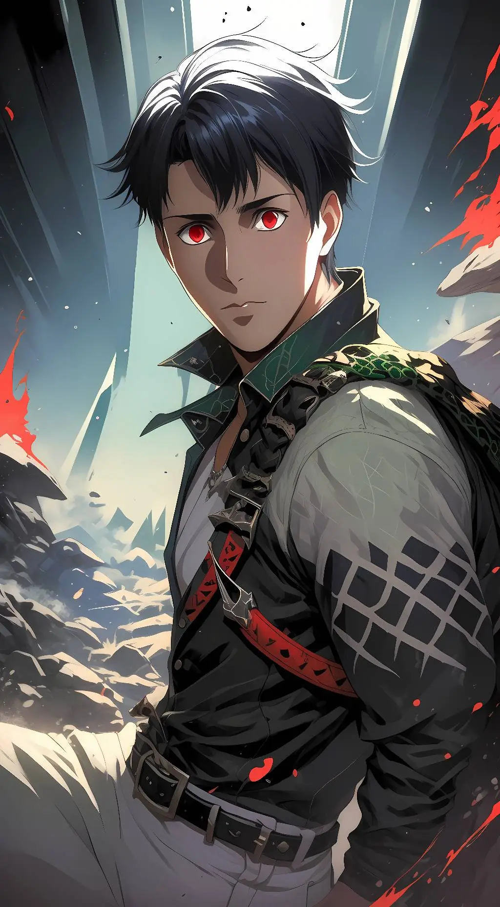 ai character: Bertholt  background