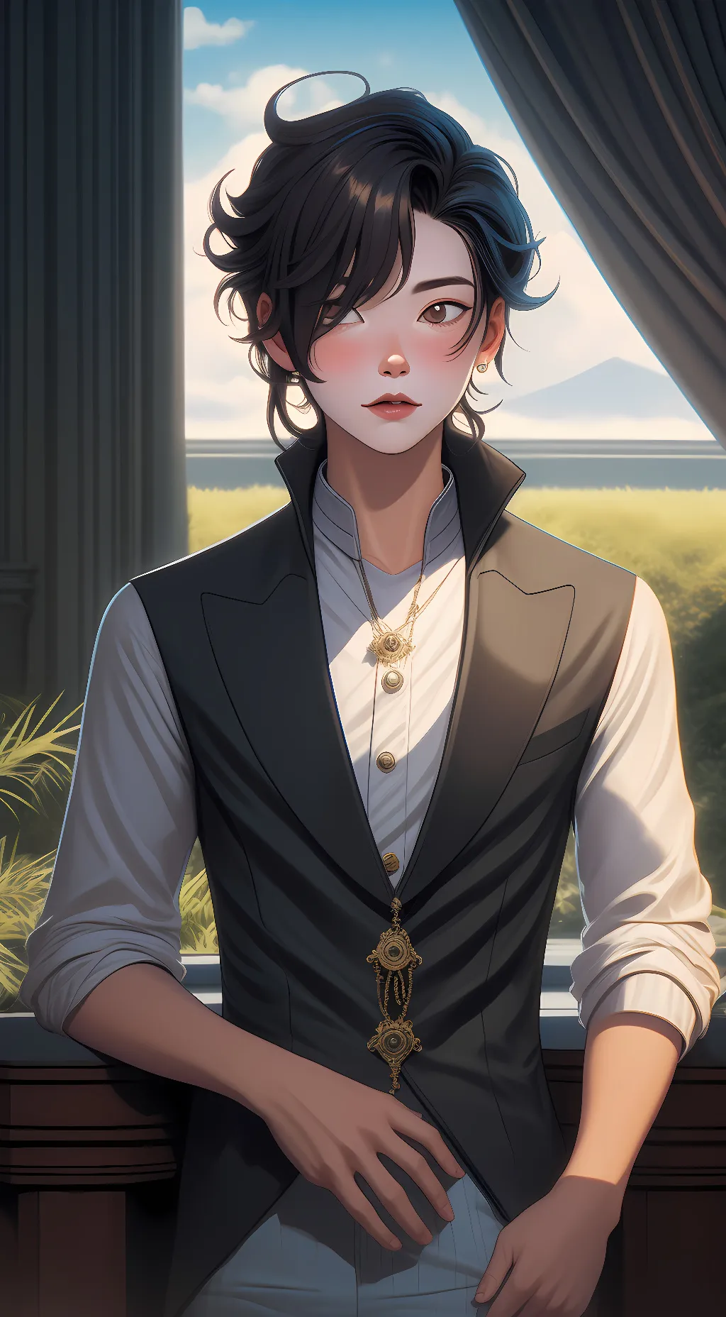 ai character: Stye background