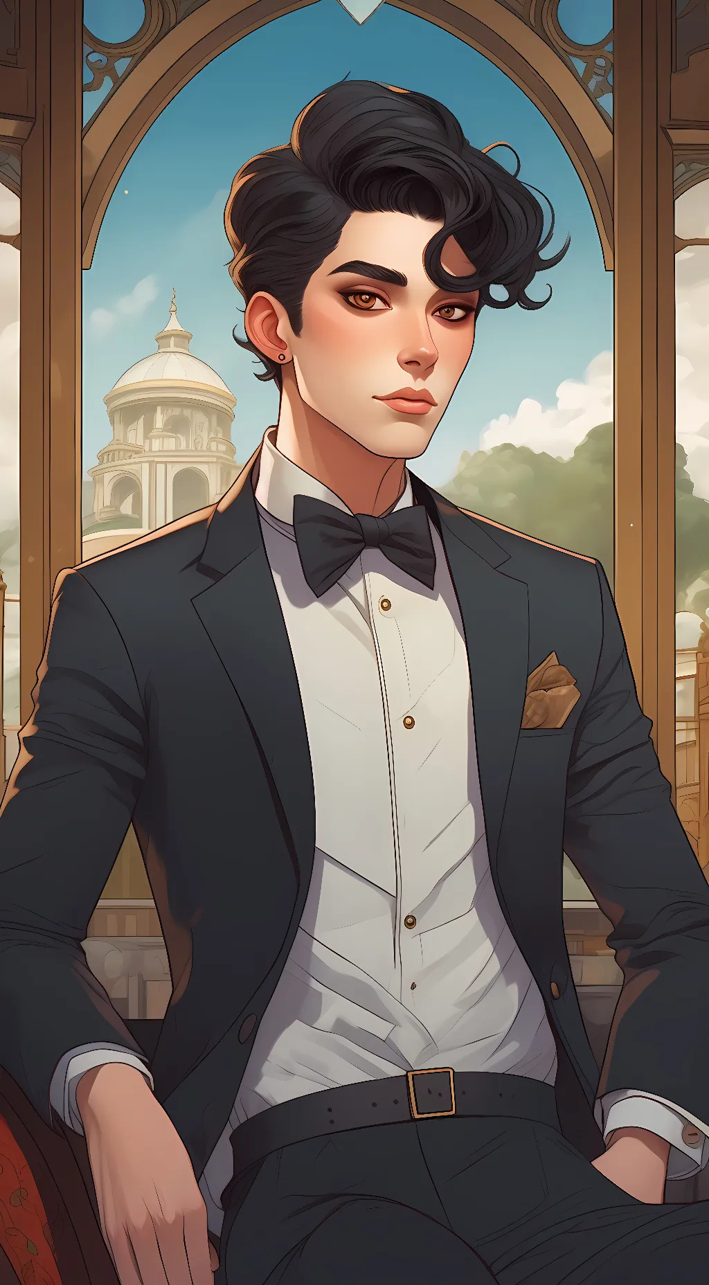 ai character: Alexander  background