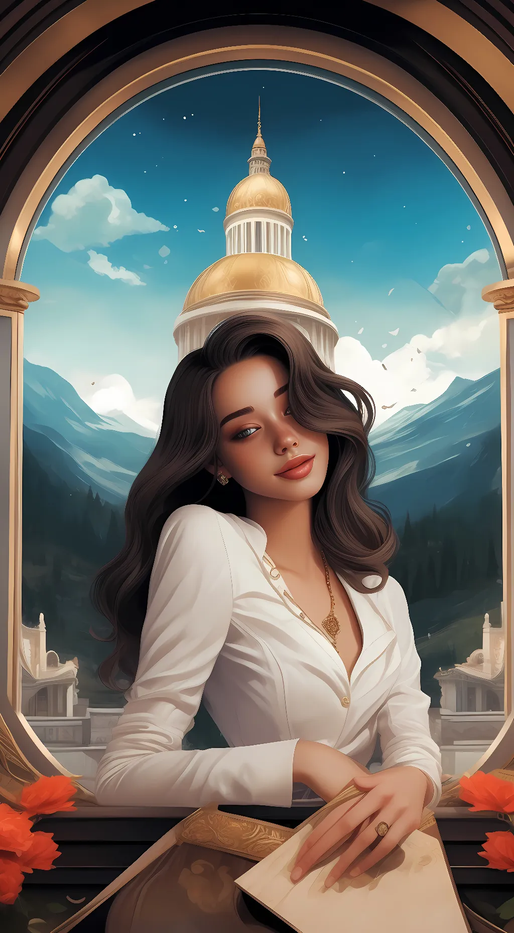 ai character: Madison  background