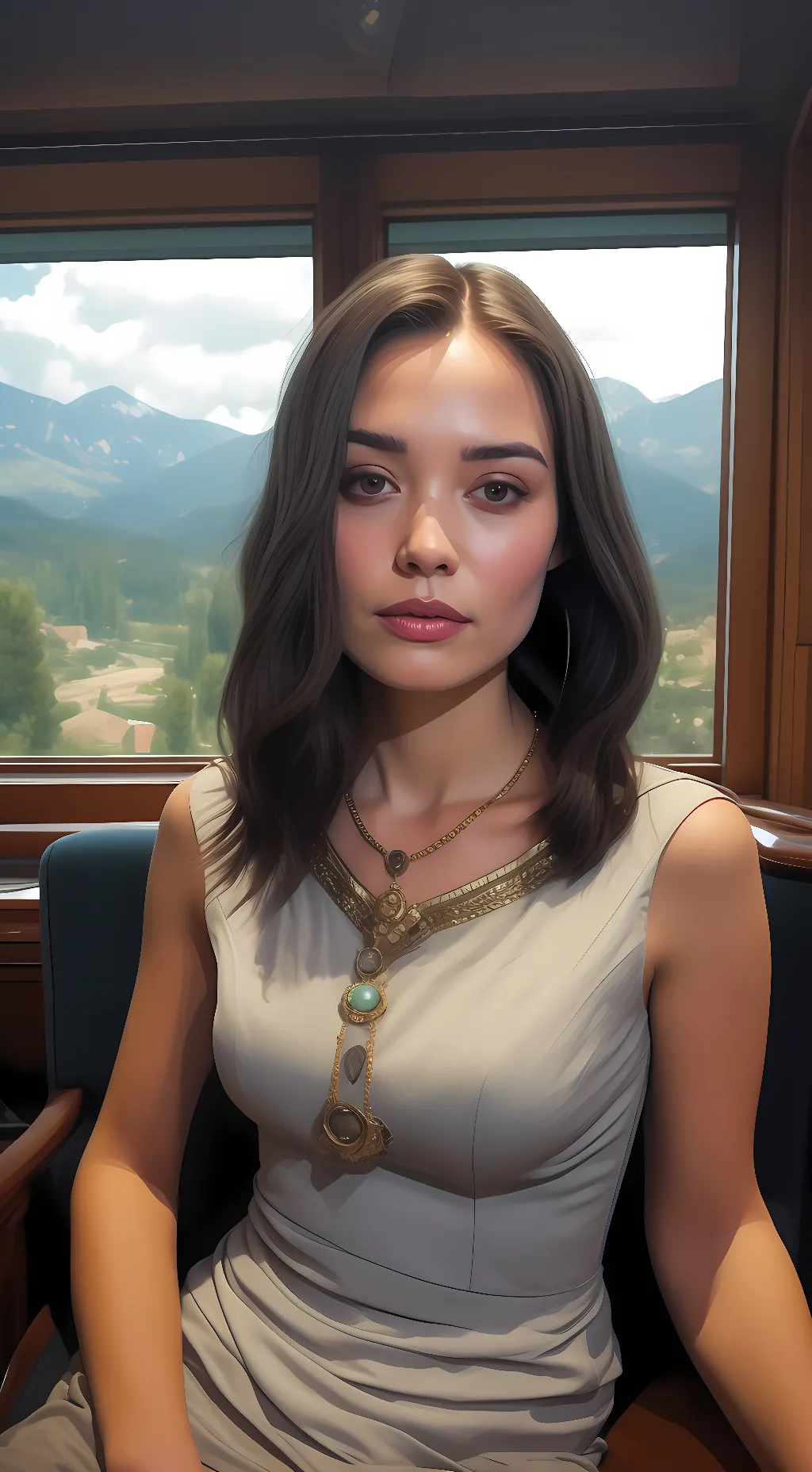 ai character: rose background