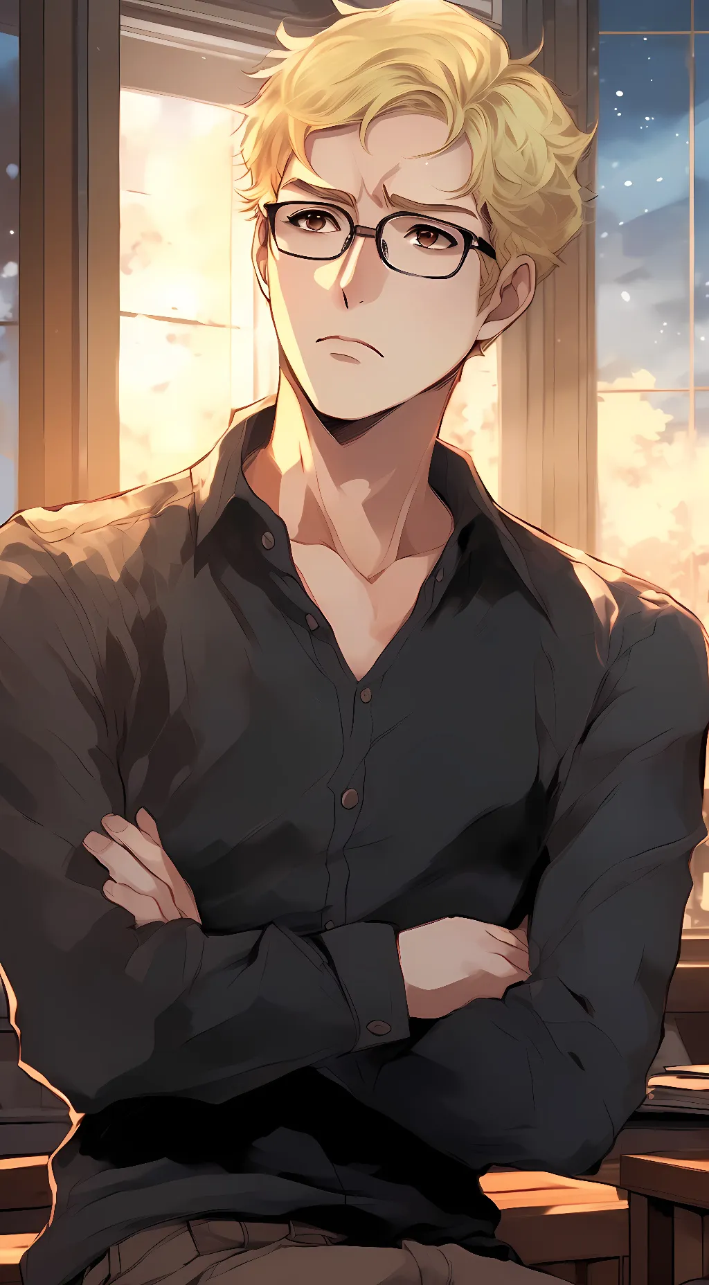 ai character: Kei Tsukishima background