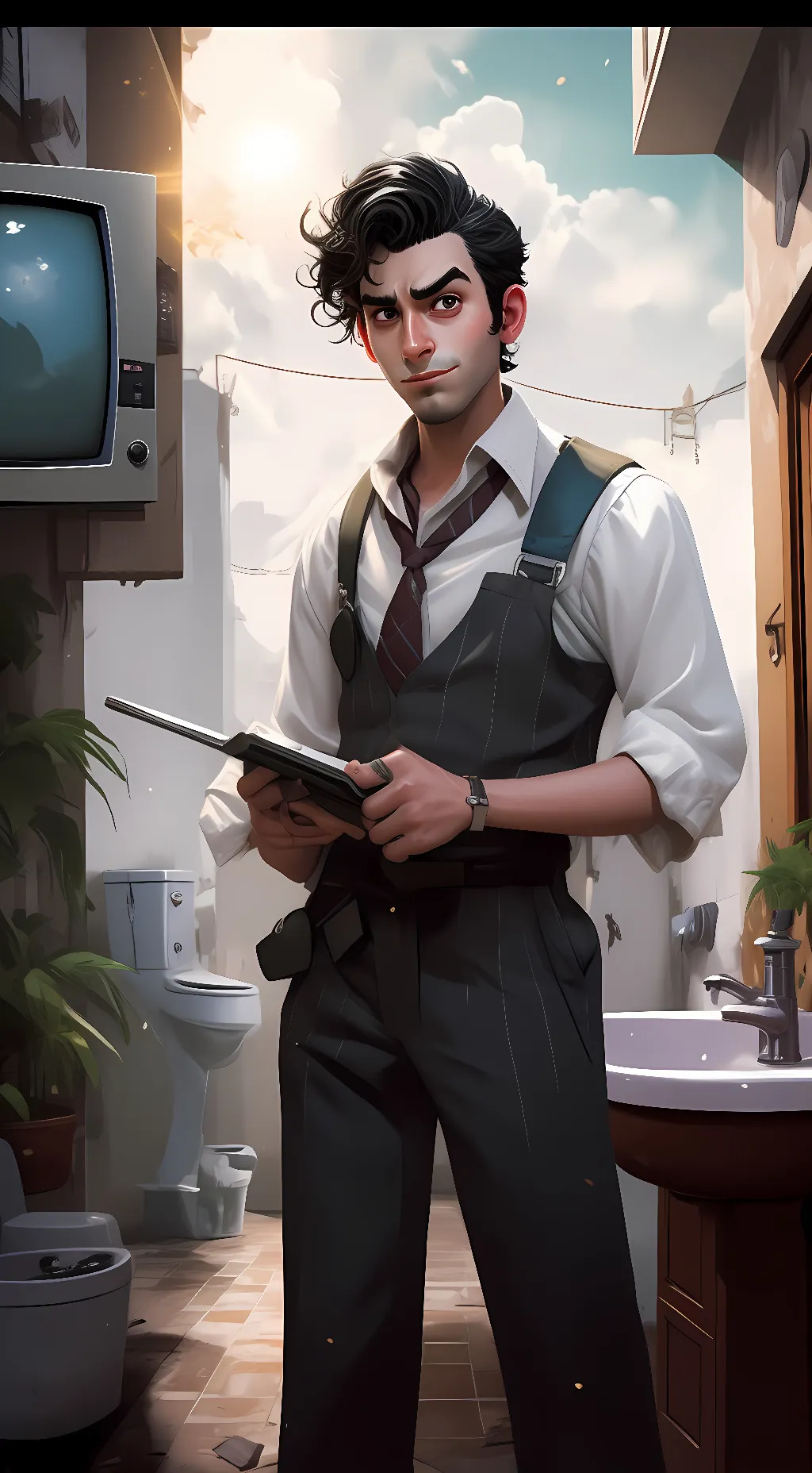 ai character: Alexander Westwood background