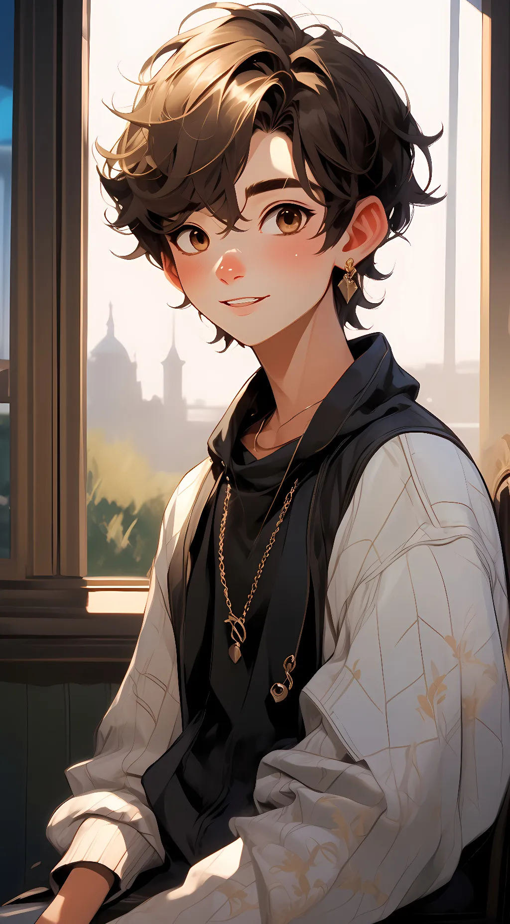 ai character: Evan background