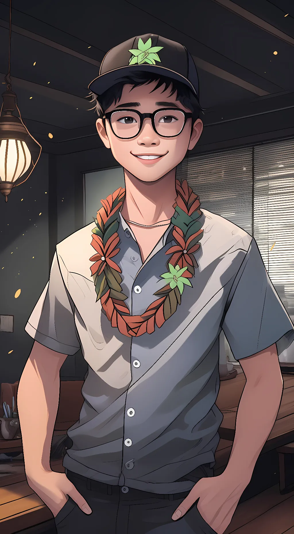 ai character: blake background