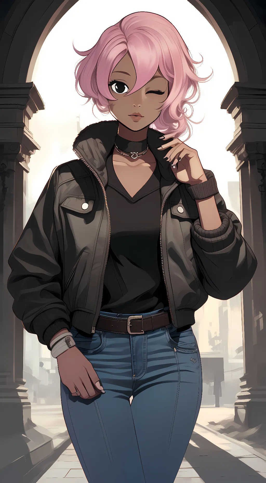 ai character: Blossom  background