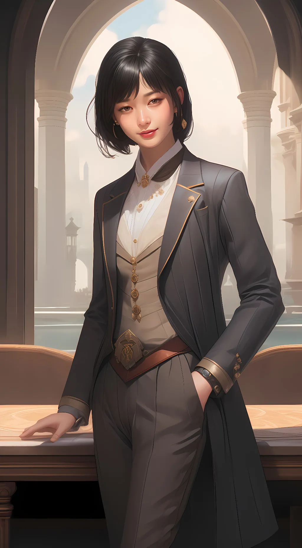 ai character: Rebekah  background