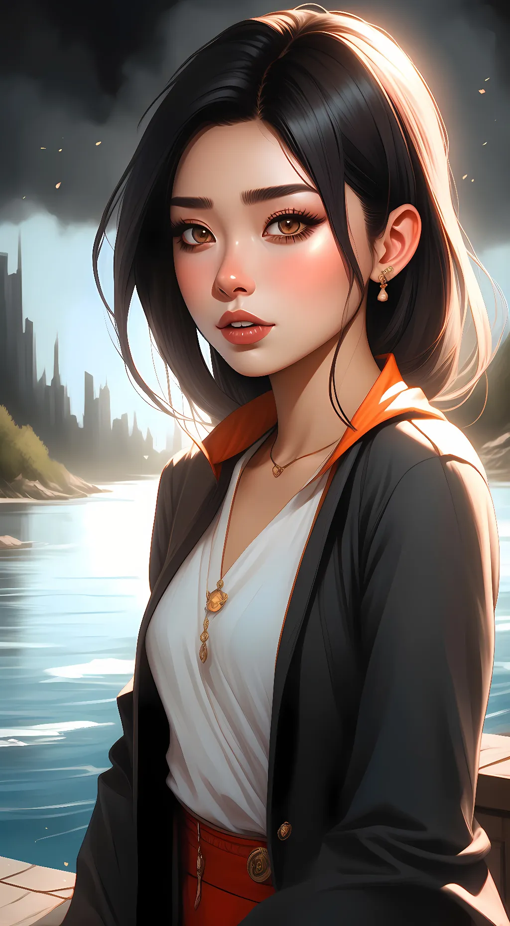 ai character: Maxine  background