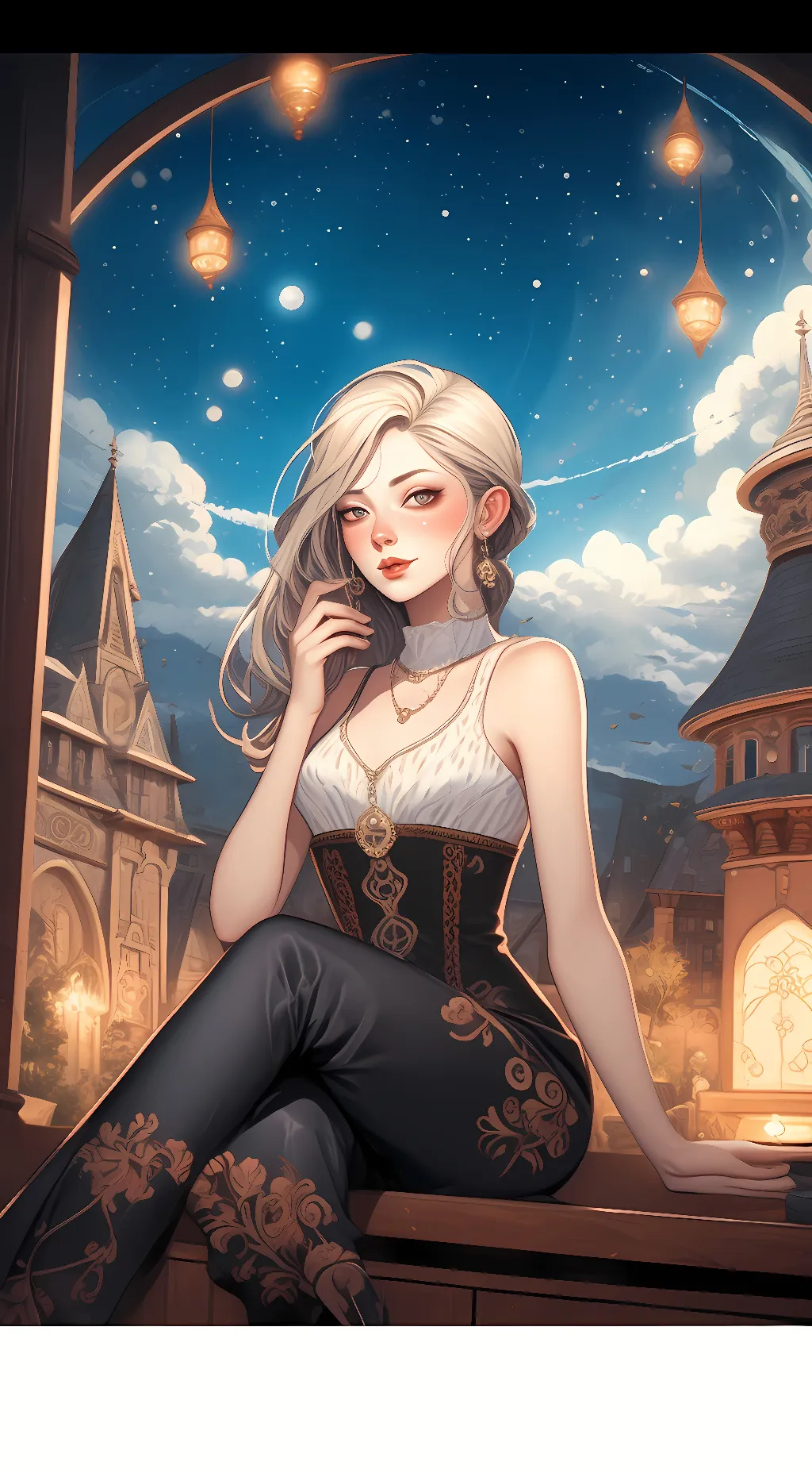 ai character: Luna background
