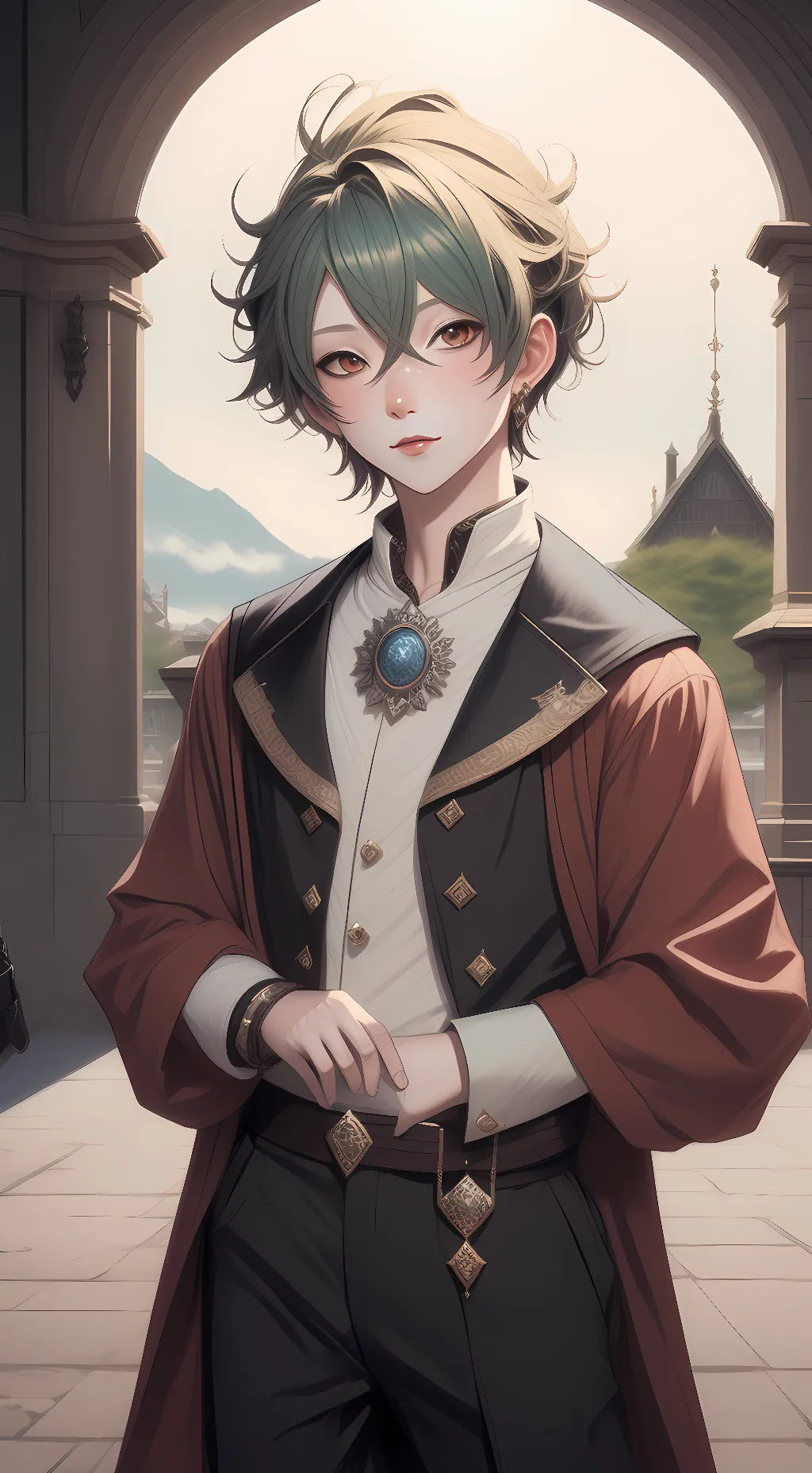 ai character: deku background