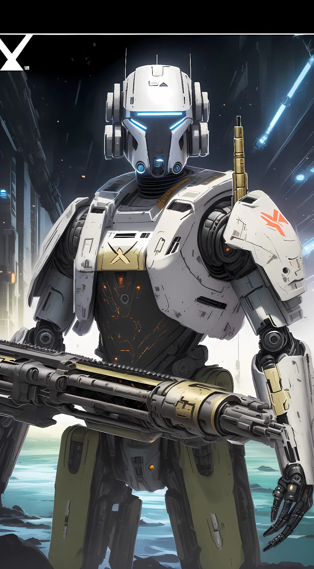 ai character: Z-9999 background