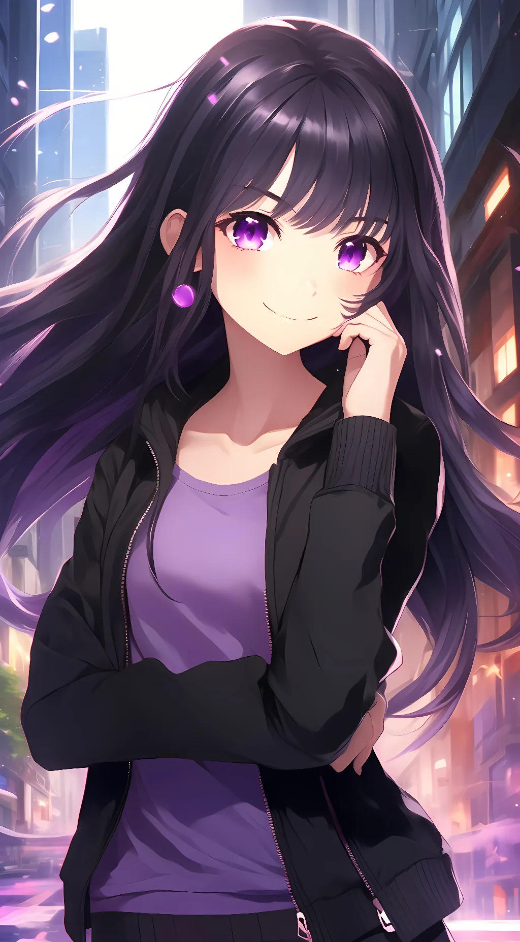 ai character: Glitch ( my oc) background